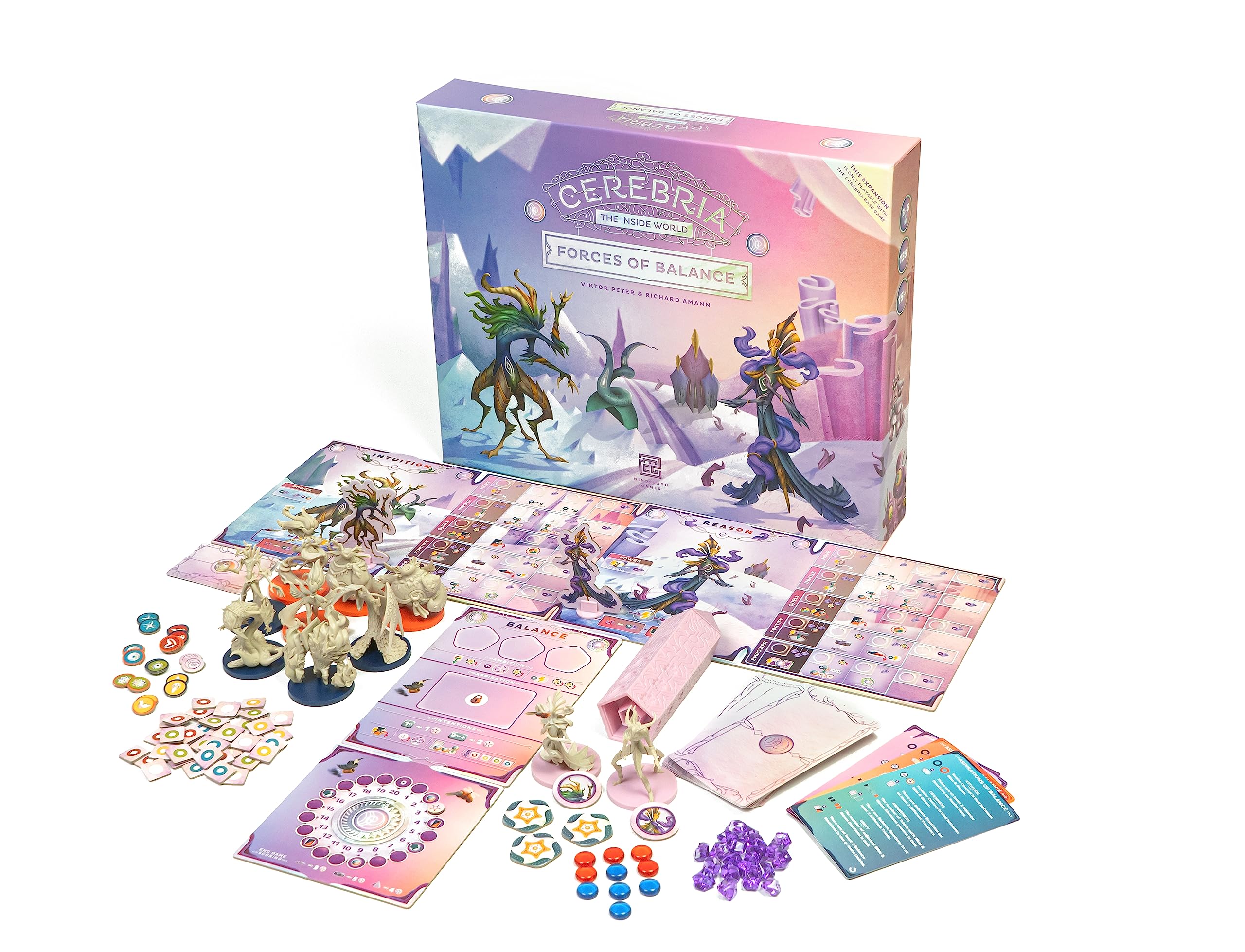 Cerebria: Forces of Balance - Mindclash Games Board Game Expansion for 3-6 Players | 60-120 Min Strategy Game for Family Game Night | Teens & Adults Ages 15+ | Perfect for Party Gatherings & Strategy Game Enthusiasts