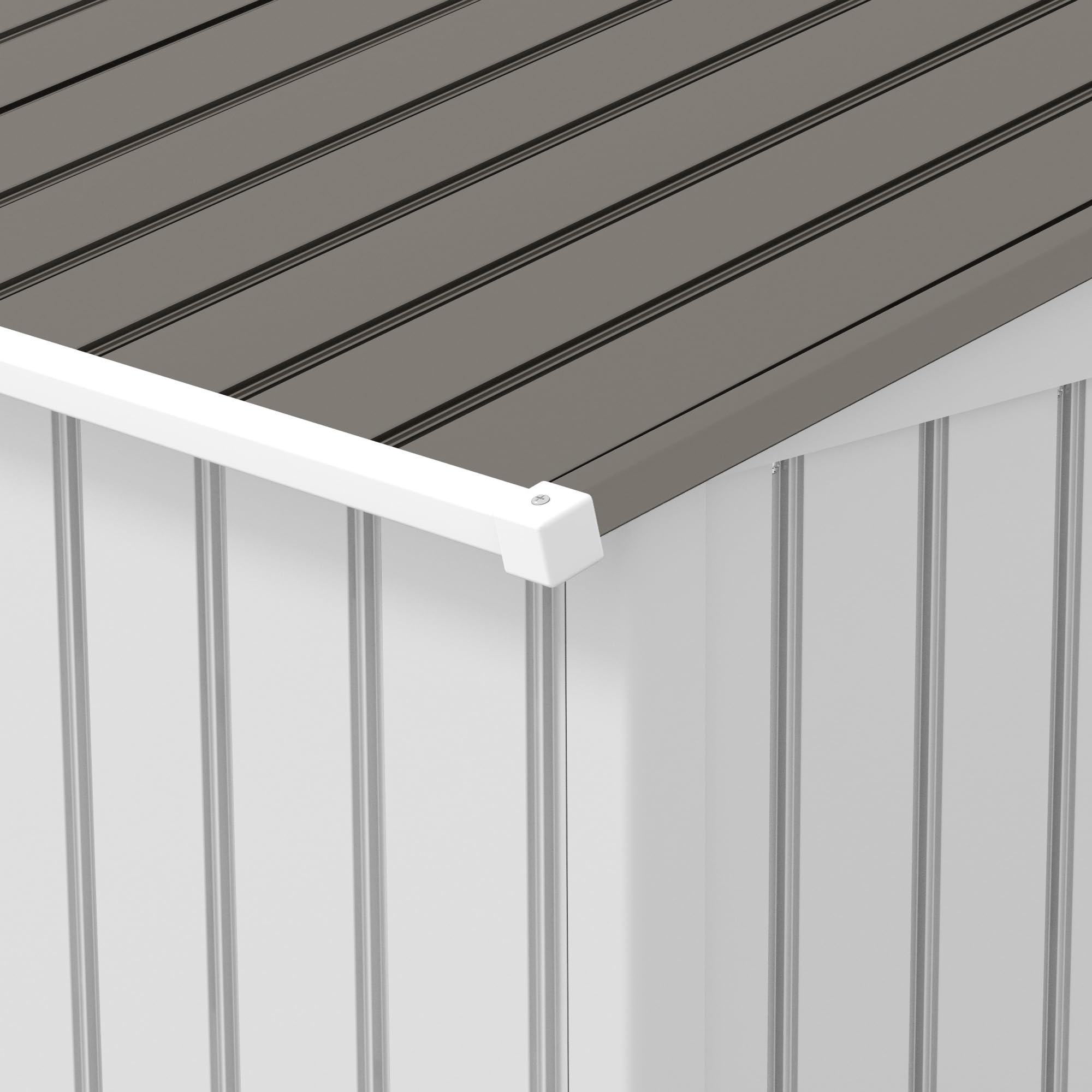 Outsunny 9' x 6' Outdoor Metal Storage Shed with Foundation Kit - Double Lockable Doors, Air Vents & Sloping Roof - Durable Garden Tool Shed for Backyard, Patio, Lawn (Silver) - Perfect for Storing Lawn Mowers, Bikes & Seasonal Items