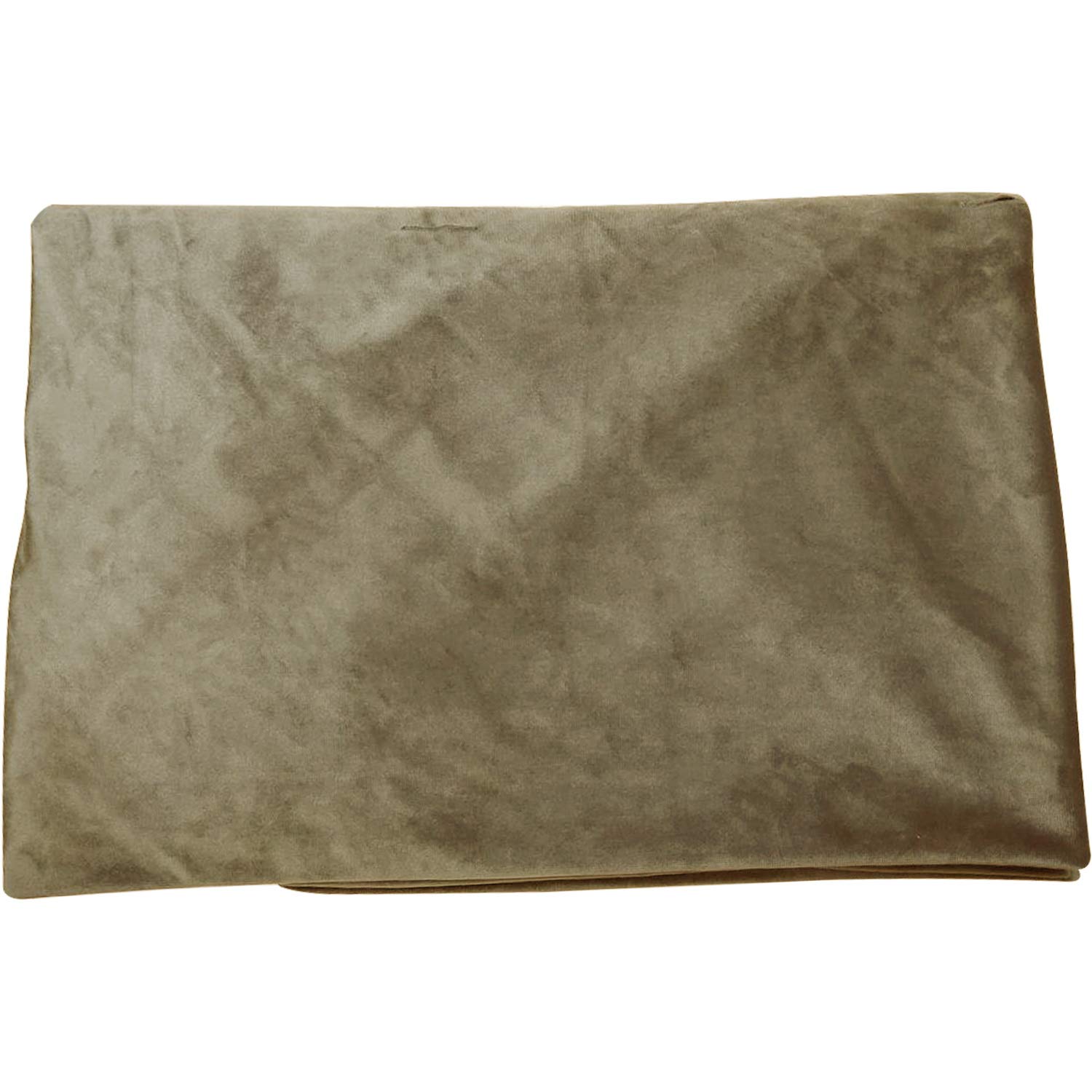 WOWMAX 100% Cotton Velvet Triangular Pillow Covers - California King Size Wedge Pillow Cases for Reading, Headboard & Backrest Support - Soft Light Tan Bolster Cushion Cover for Bed, Sofa & Lounge