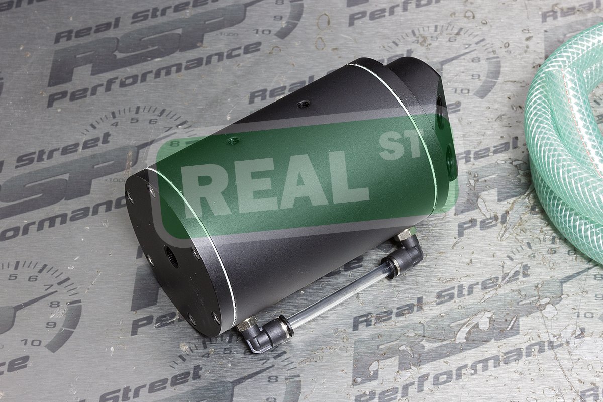 Mishimoto Black High-Performance Oil Catch Can - Universal Fit for Cars & Trucks - Reduces Engine Sludge & Improves Performance - Ideal for Racing, Off-Road & Daily Driving