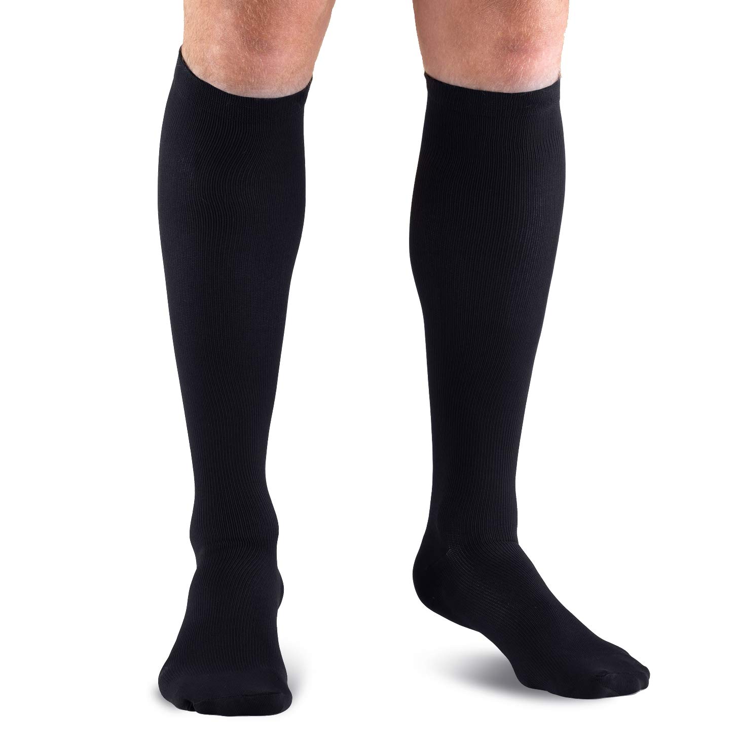 Lewis N. Clark Compression Socks for Women & Men - Medical Grade Support for Circulation, Pregnancy, Running & Travel - Black One Size - Perfect for Sports, Recovery & Long Flights