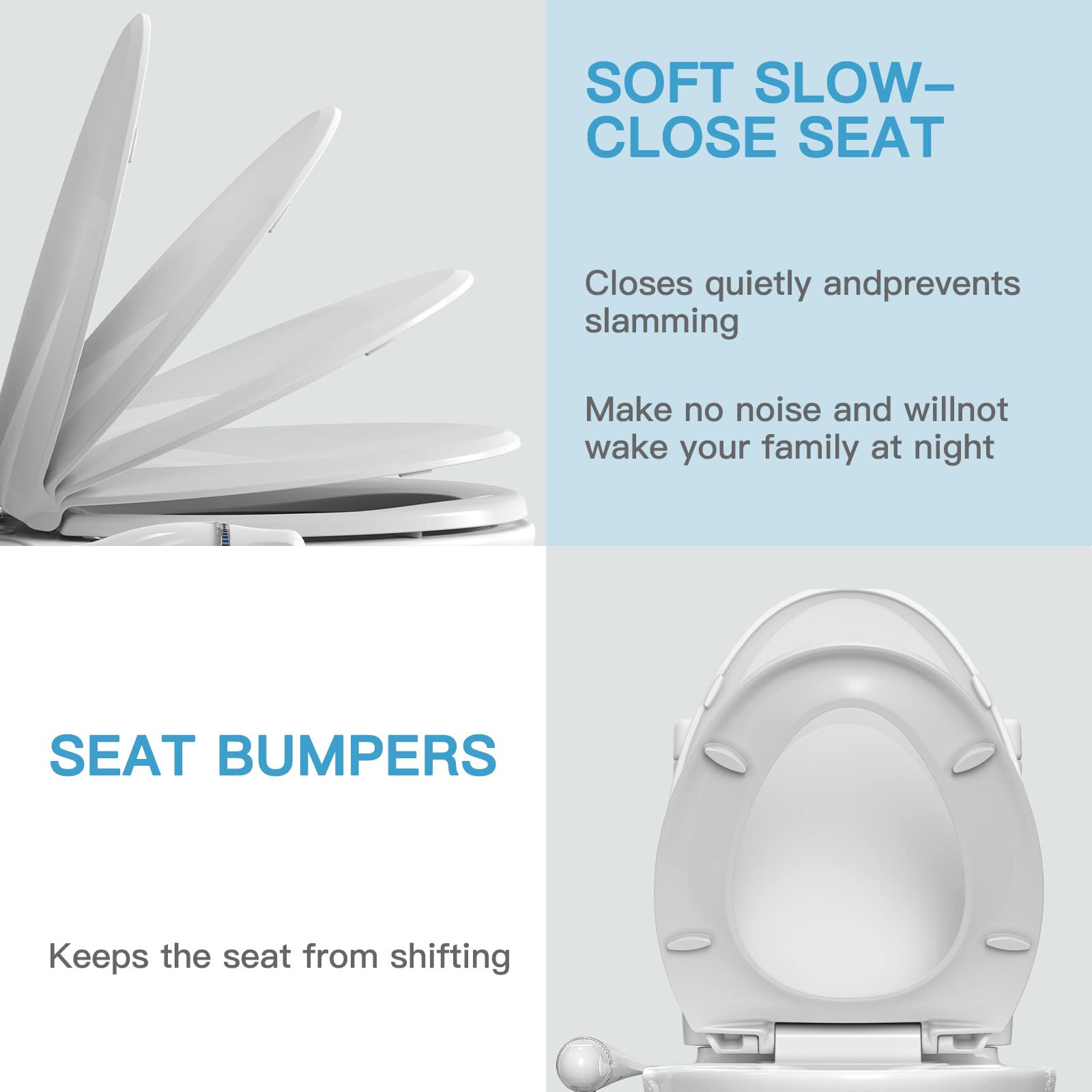 Non-Electric Bidet Toilet Seat Attachment - Elongated 19