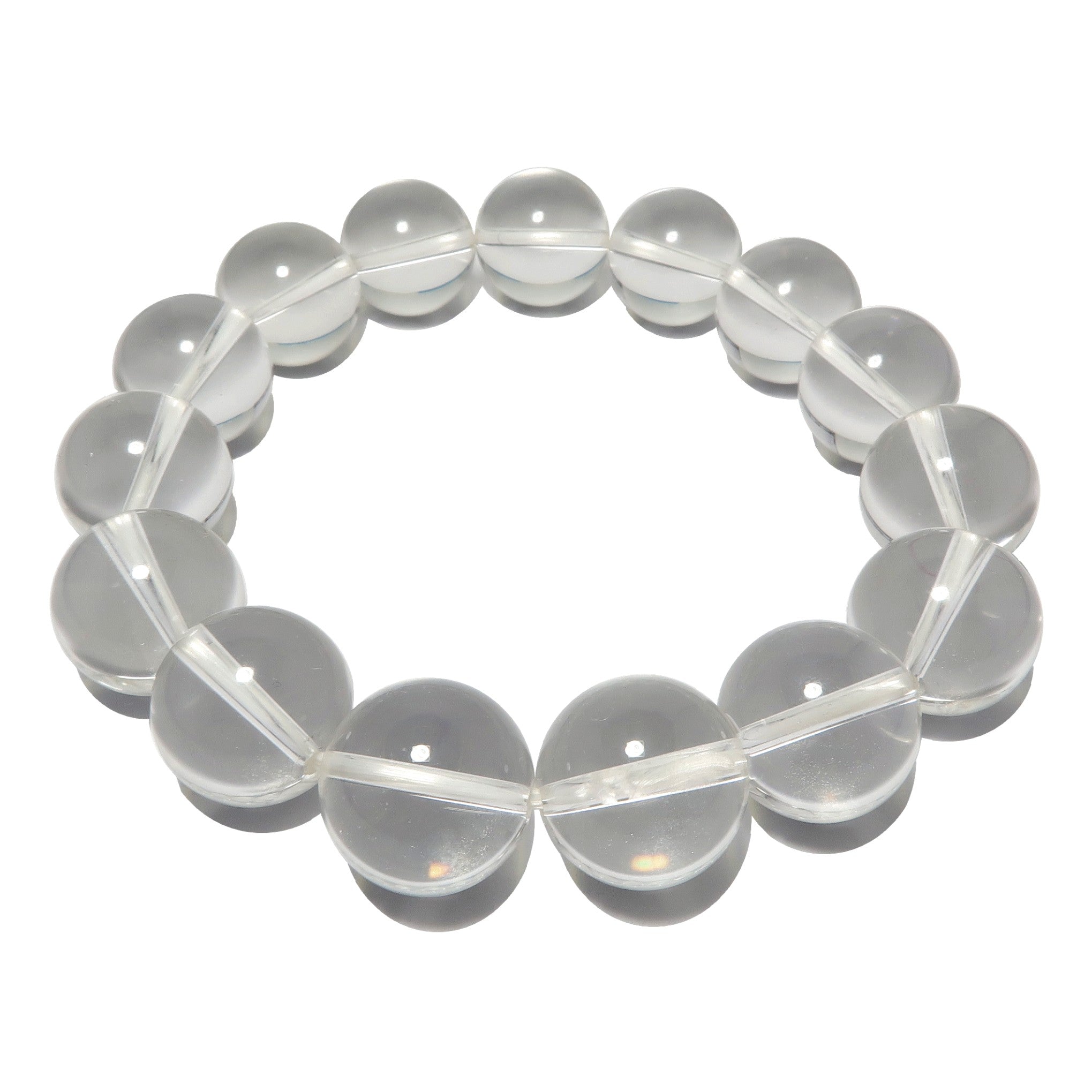 Clear Quartz Crystal Healing Bracelet for Positive Energy & Clarity - Perfect for Meditation, Yoga & Spiritual Wellness