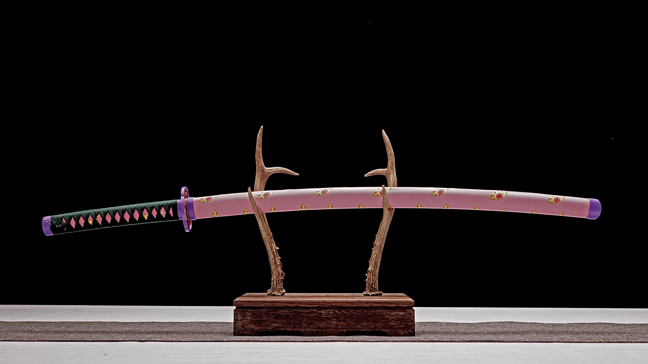 Demon Slayer Sword - Kimetsu no Yaiba Tanjiro Kamado & Shinobu Kochou Cosplay Replica - High Carbon Steel Anime Prop for Collectors & Cosplay Events