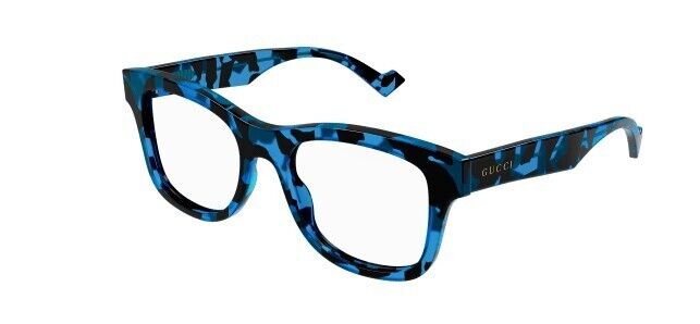 Gucci GG1332O 006 Havana Clear Rectangular Men's Eyeglasses - Stylish Designer Optical Frames for Men, Perfect for Work, Driving & Everyday Wear