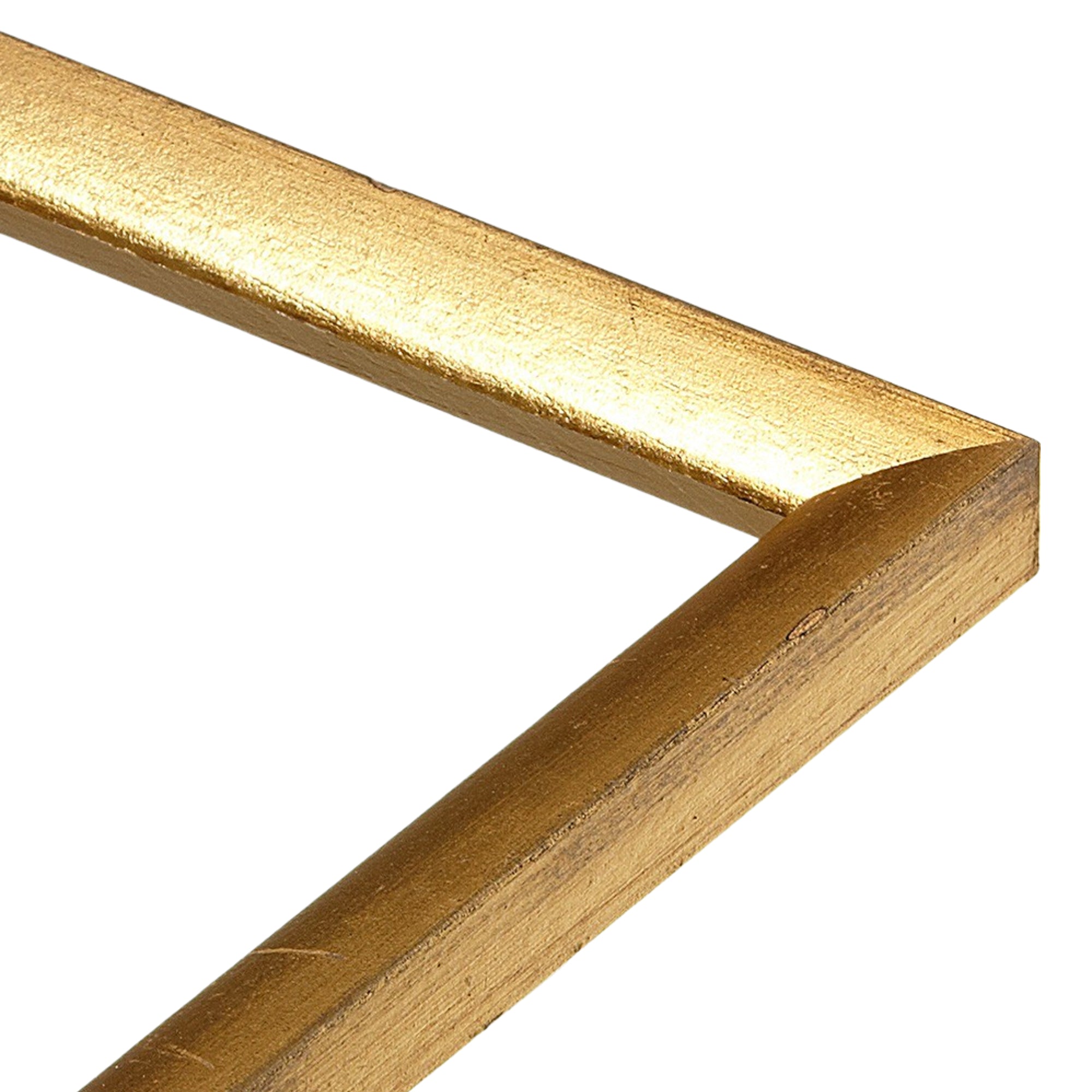 Elegant Gold Narrow Tabletop Picture Frame - Perfect for Displaying Photos, Artwork, and Mementos on Desks, Shelves, and Countertops