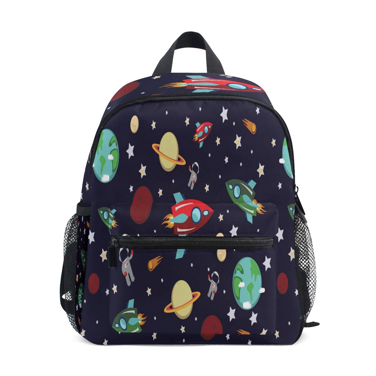 Kids Astronaut Backpack - Lightweight Outer Space Rocket Planets Star Design, Durable Toddler Book Bag for Preschool, Kindergarten & Daycare - Perfect for School, Travel & Toys Storage