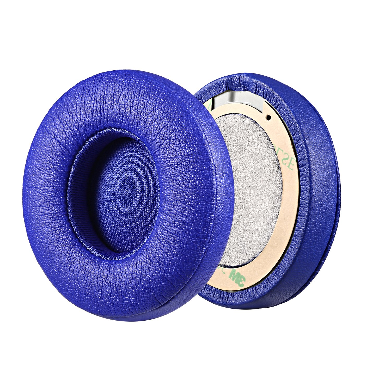 JECOBB Replacement Ear Cushion Pads for Beats Solo 2/3 Wireless Headphones - Protein Leather & Memory Foam Earpads (Blue) - Comfort Upgrade for Music, Gaming & Travel