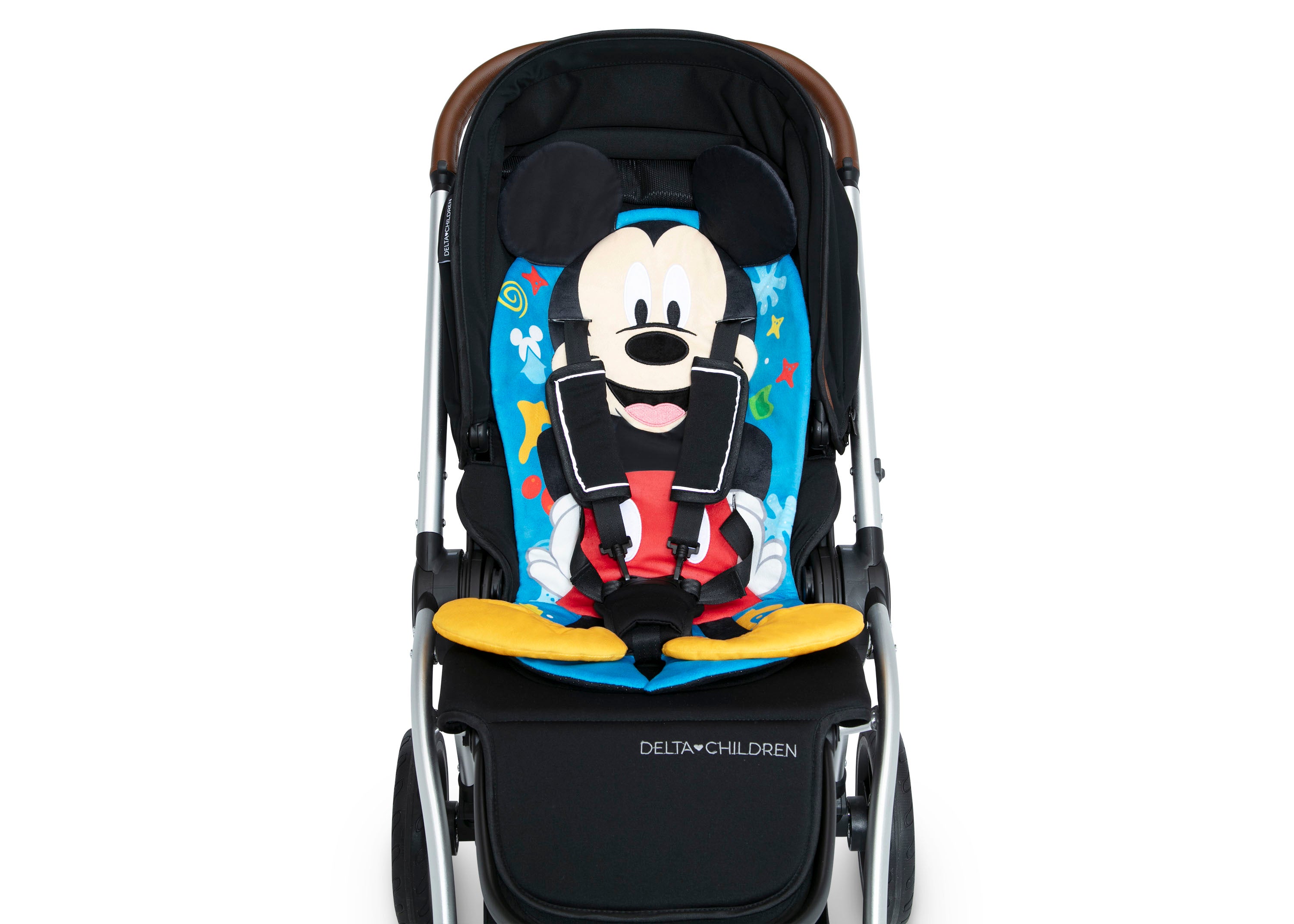 Disney Mickey Mouse Stroller Seat Pad - Soft & Comfortable Baby Stroller Cushion for Boys & Girls - Perfect for Walks, Shopping & Travel