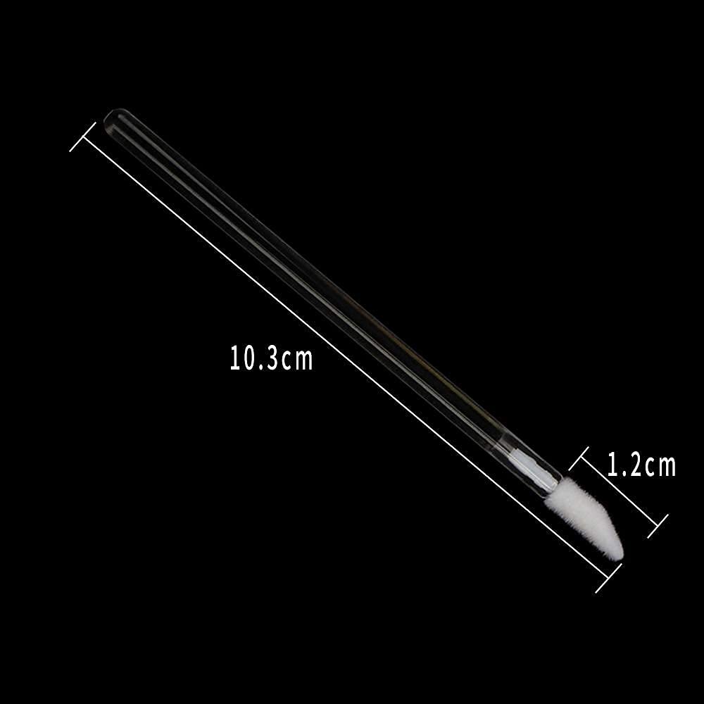 300 Pieces Disposable Lip Brushes - Premium Lipstick & Gloss Wands Applicator Set with Clear Handle - Perfect for Makeup Artists, Salons & DIY Beauty Kits