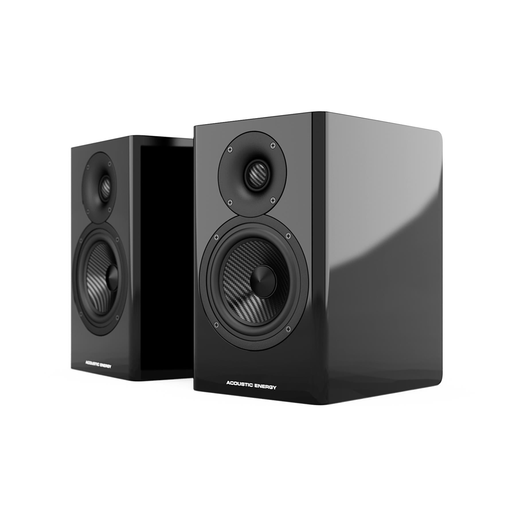 Acoustic Energy AE500 Compact Stand Mount Loudspeaker - High-Fidelity Bookshelf Speakers for Home Audio, Music & Movie Theater Systems