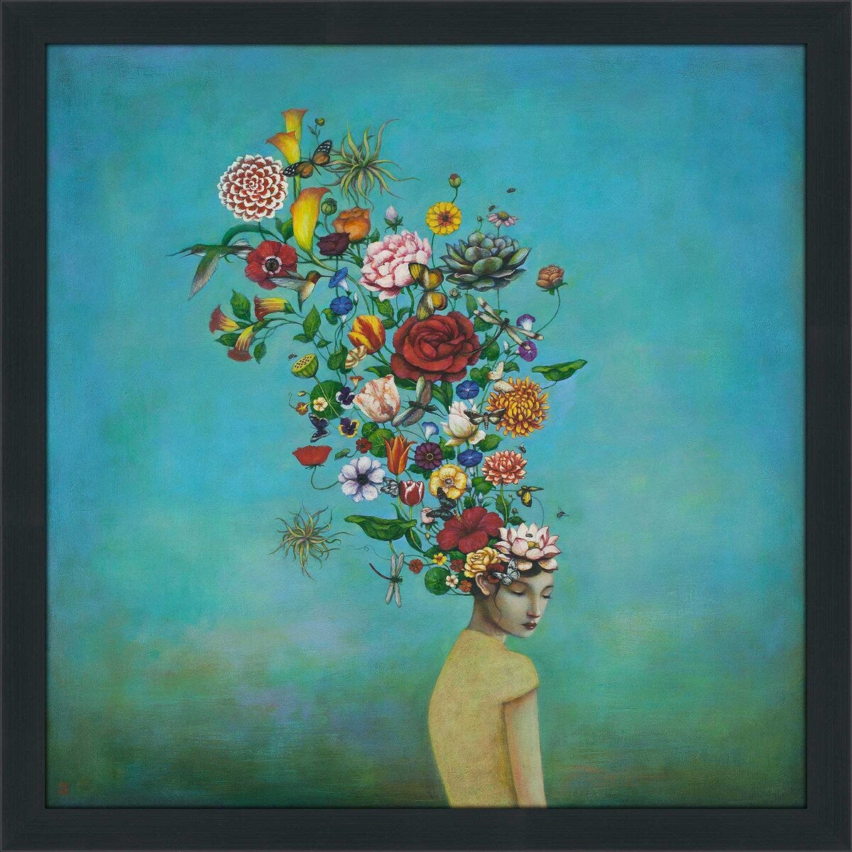 A Mindful Garden by Duy Huynh - Premium Acrylic Wall Art Print for Home & Office Decor - Perfect for Living Room, Bedroom or Meditation Space