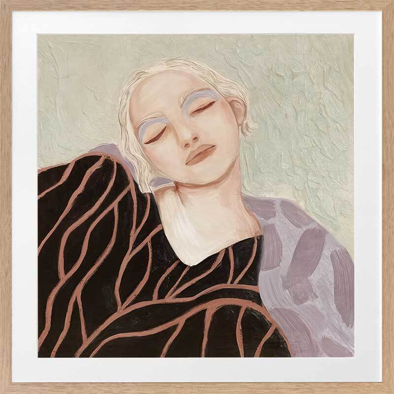 Eléa Framed Wall Art Print - Modern Canvas Painting for Living Room, Bedroom & Office Decor - Home & Office Wall Decorations