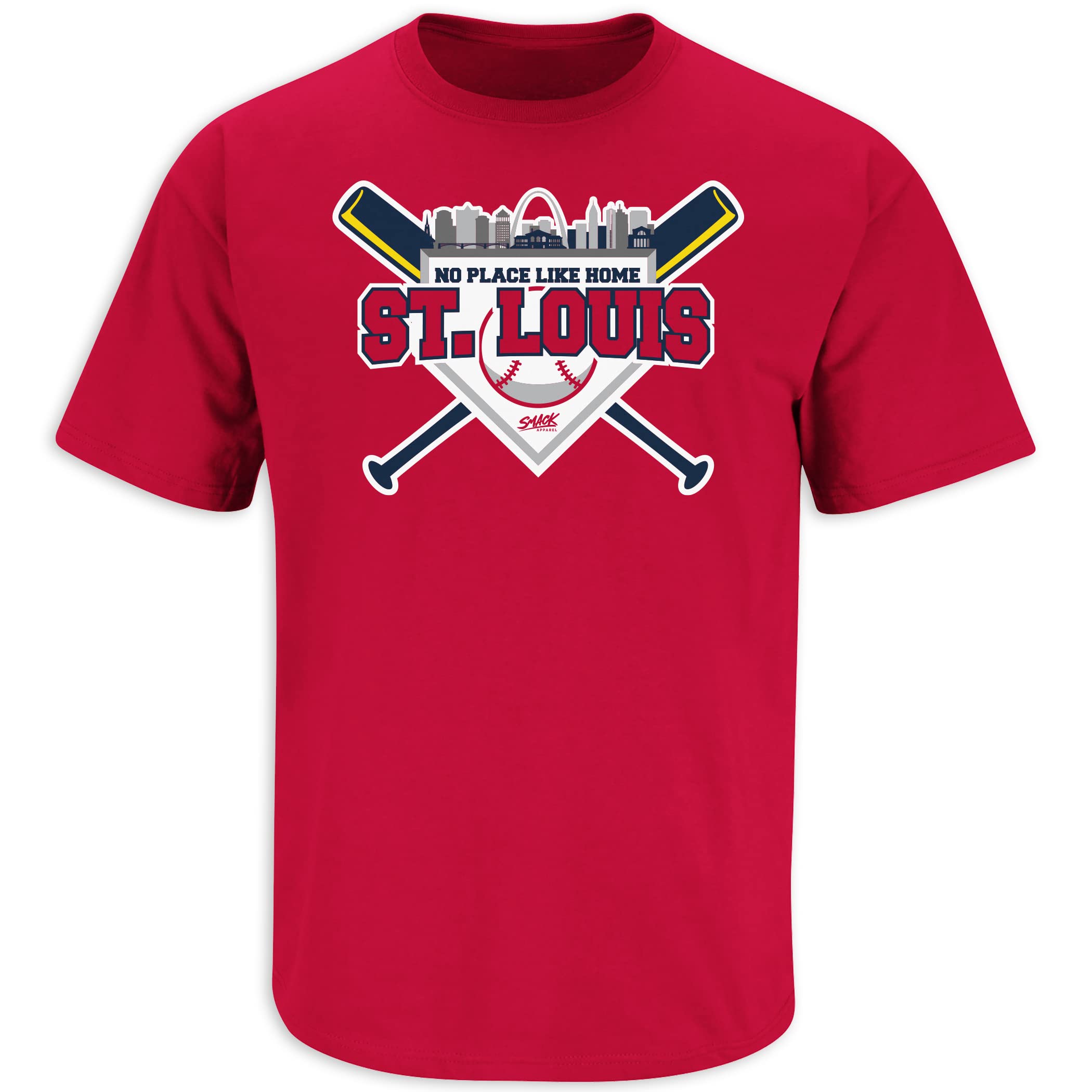 St. Louis Cardinals Baseball Fan T-Shirt - 'No Place Like Home' Red Graphic Tee for Men & Women (Sizes S-5XL) - Perfect for Game Day, Tailgating & Casual Wear