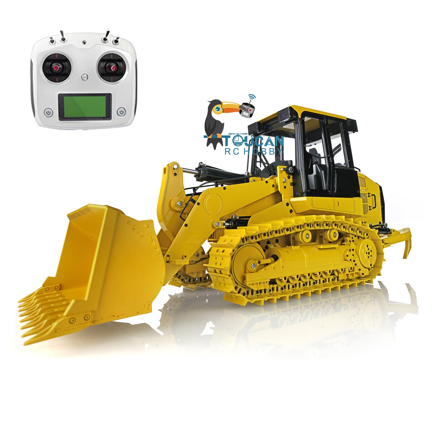 Pre-Order JDM 188 963D 1/14 Scale Metal Tracked RC Hydraulic Loader with Valve Pump - Almost Ready to Run, Includes FS-I6S Controller with Light & Sound Effects - Perfect for Construction Simulation, Off-Road Play, and RC Enthusiasts