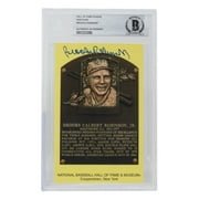 Brooks Robinson Autographed Slabbed Baltimore Orioles Hall of Fame Plaque Postcard BAS 090 - Perfect for Baseball Memorabilia Collectors & Sports Fans Display