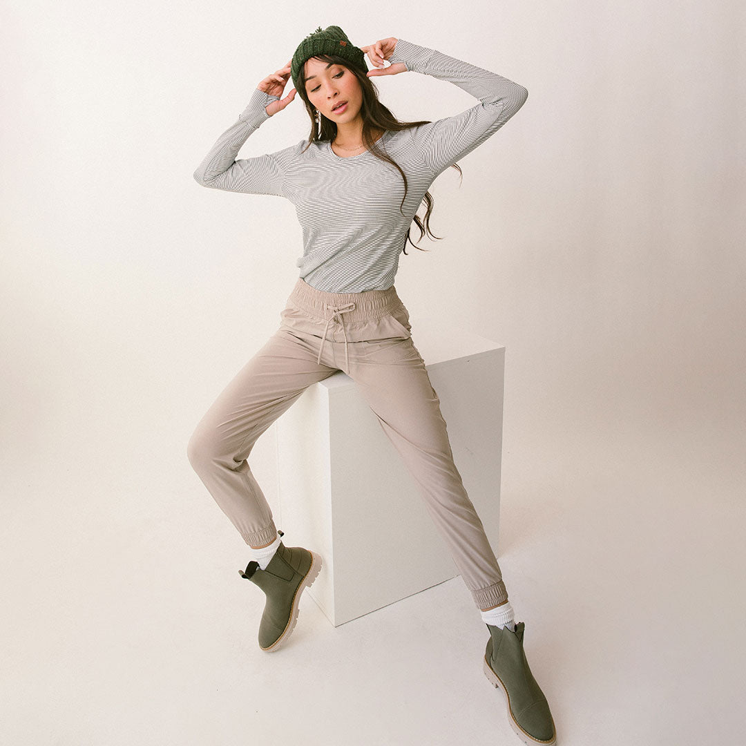 Go Long Crew Neck Sweater - Soft Striped Knit Pullover for Women | Cozy Casual Wear for Fall & Winter | Perfect for Layering, Office & Weekend Outfits