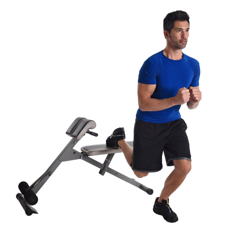 Stamina Ab/Hyper Bench Pro - Adjustable Home Gym Equipment for Core & Full Body Workout - Perfect for Home Fitness, Strength Training & Toning