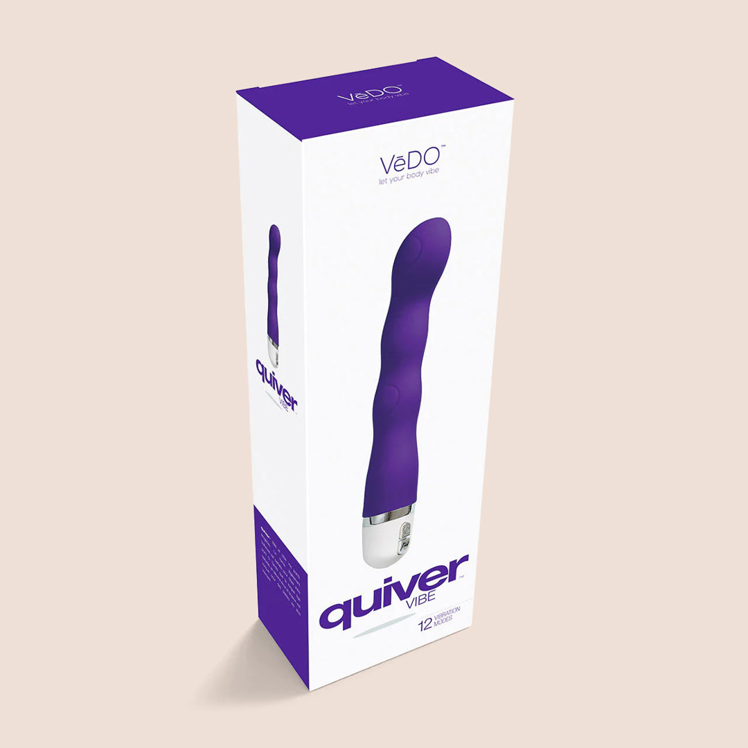 VeDO Quiver Waterproof G-Spot Vibrator - Rechargeable Silicone Massager for Women, Perfect for Couples Play & Solo Pleasure