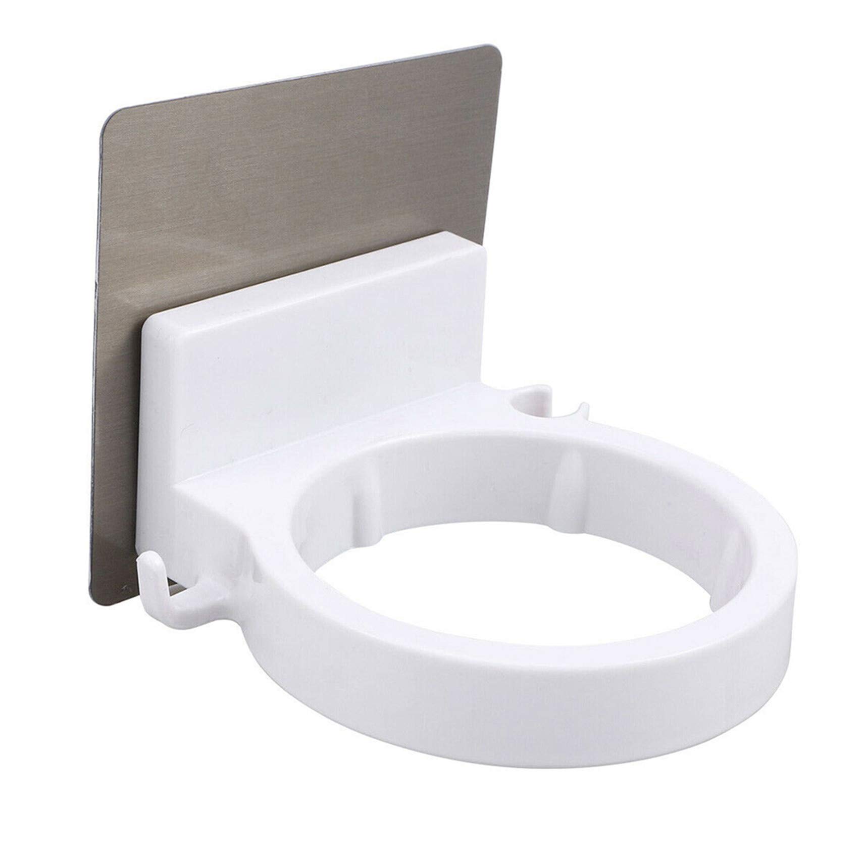 **Extra Large Wall Mount Hair Dryer Holder for Bathroom - White, Organize Hair Care Tools Like Dryers & Brushes - Perfect for Home, Salon & Spa Use**