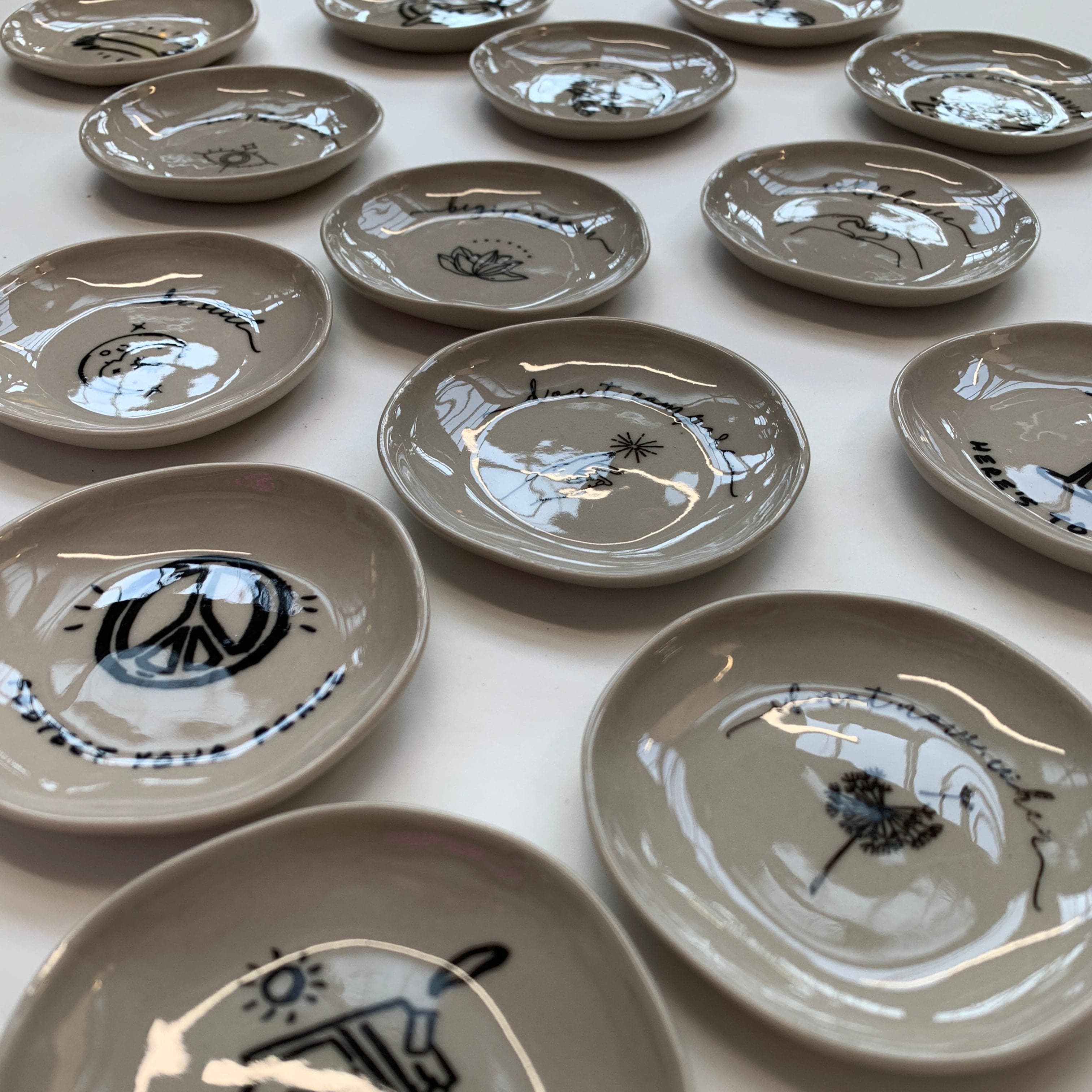 We Are All Stardust Ceramic Plate - Unique Galaxy Design Dinnerware for Home Decor & Gifts - Perfect for Dining, Wall Art, and Cosmic-Themed Parties