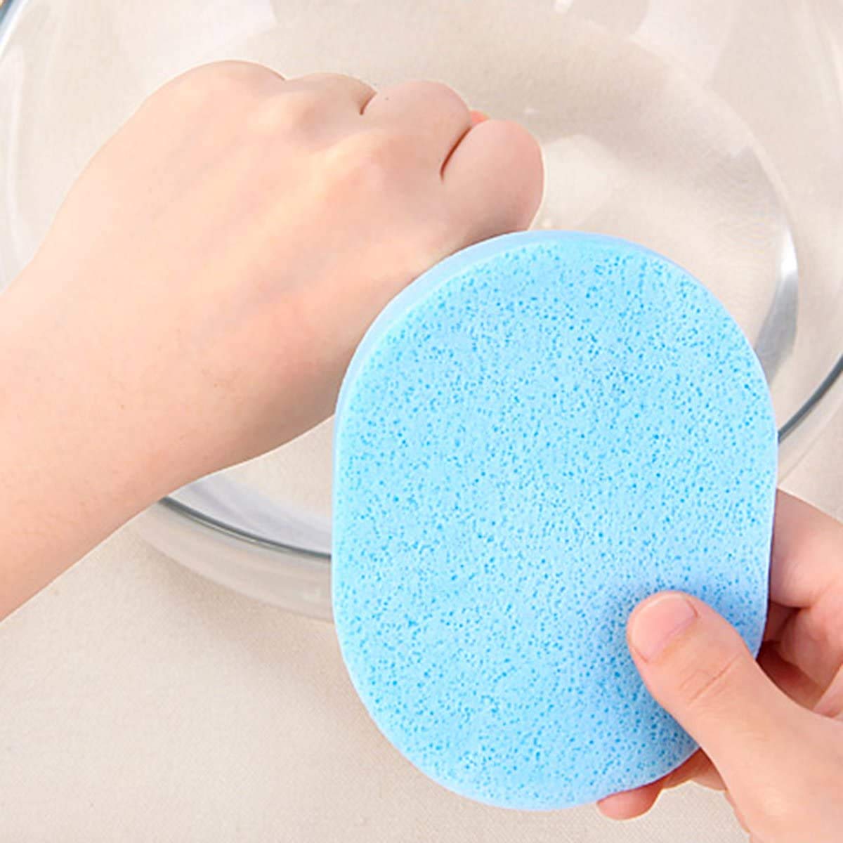 REETIK FASHION HUB 2-Pack Compressed Facial Cleansing Sponges - Gentle Exfoliating & Makeup Remover Pads for Soft Skin | Perfect for Daily Face Wash, Makeup Removal & Skincare Routine