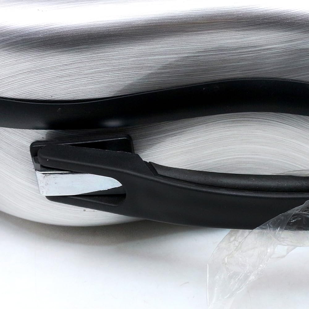 Premium 4/4 Full Size Violin Hard Case - Carbon Fiber Composite with Soft Padding, Strong Handle & Back Straps (Silver) | Perfect for Travel, Performances & School Use