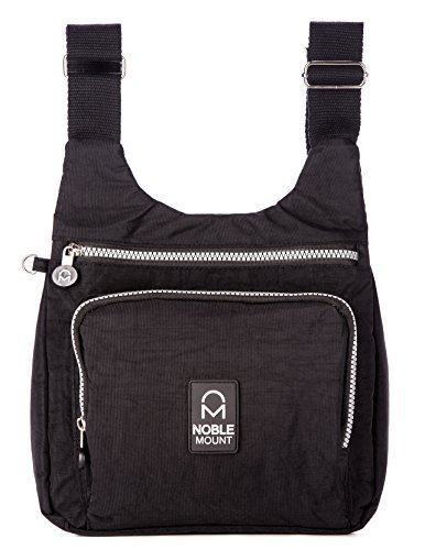 Stylish Noble Mount Crinkle Nylon 'Vagabond' Crossbody Handbag for Women - Perfect for Travel, Shopping & Everyday Use