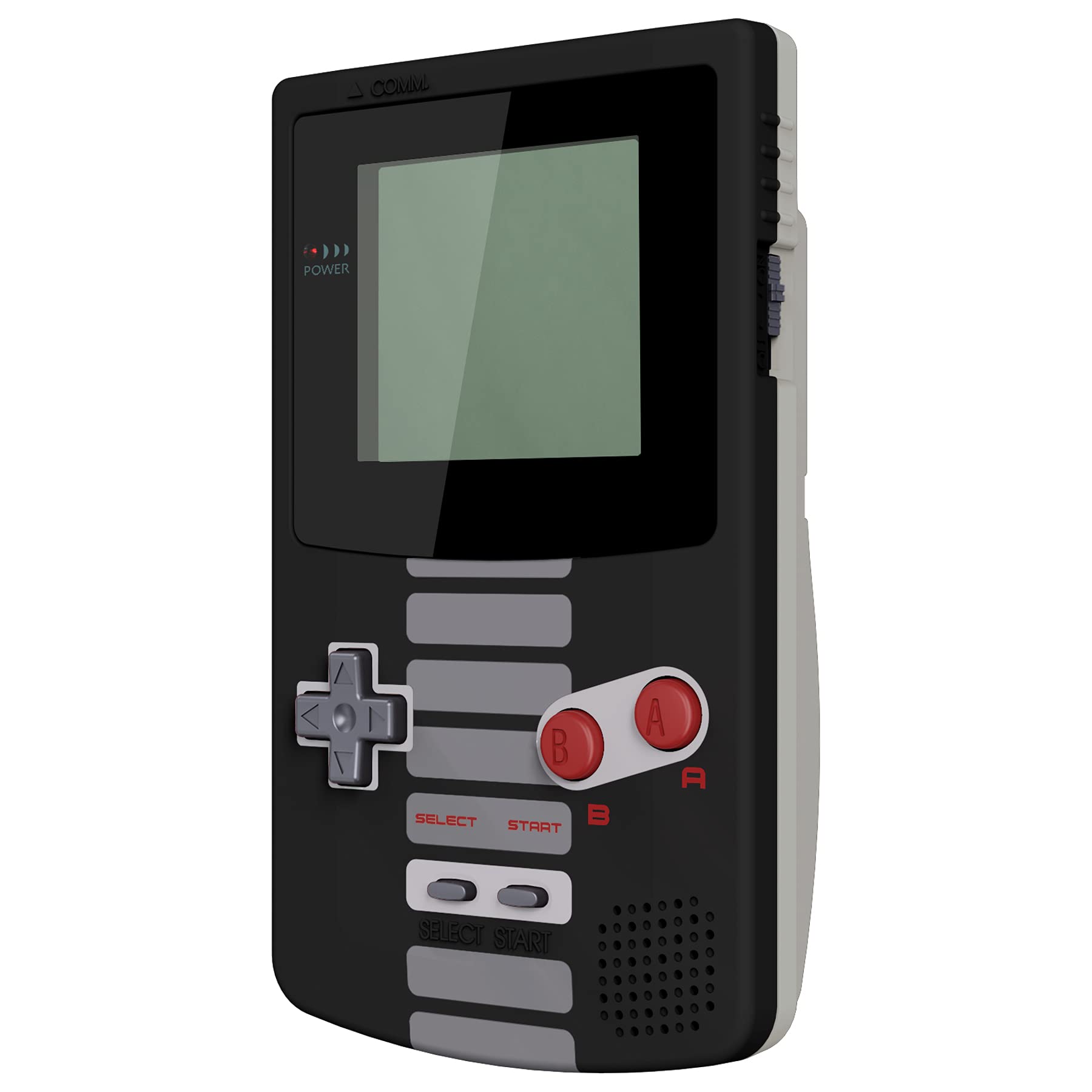 eXtremeRate Replacement Shell with Buttons for GBC Gameboy Color - Compatible with GBC OSD IPS, Regular IPS & Standard LCD (Console & IPS Screen Not Included) - Classic NES Style - Perfect for Gaming Enthusiasts & Retro Console Modding