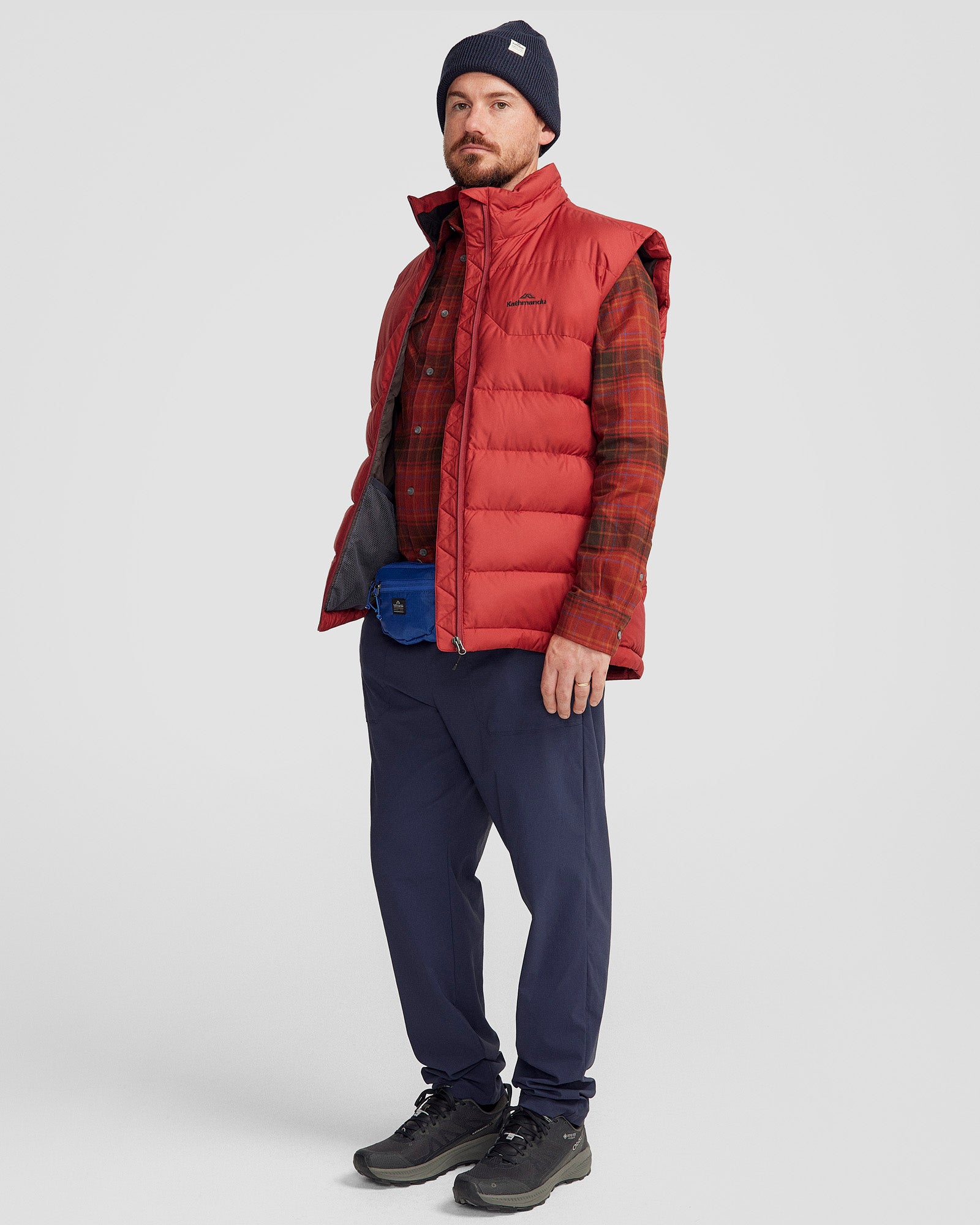 Men's Epiq Down Vest - Lightweight Warm Winter Jacket for Outdoor Activities | Pinot Color | Perfect for Hiking, Camping & Casual Wear