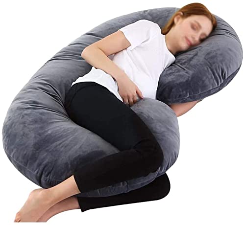 LIANGJUANG U-Shaped Body Pillow for Adults - Super Soft Pregnancy Pillow for Pregnant Women, Waist Support & Comfort - Washable Bedding for Sleeping, Maternity Care & Back Pain Relief