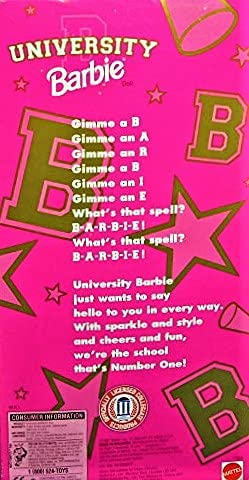 Barbie University Tennessee Cheerleader Doll - Officially Licensed Collectible Fashion Doll with Cheerleader Outfit - Perfect for Gifts, Playtime, and College Sports Fans