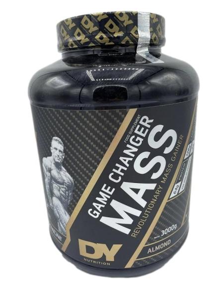 Dorian Yates Game Changer Mass Gainer Protein Powder - 3000g (6.6 lbs) Almond Flavor for Muscle Growth & Recovery | Post-Workout Shake for Bodybuilding & Fitness Enthusiasts