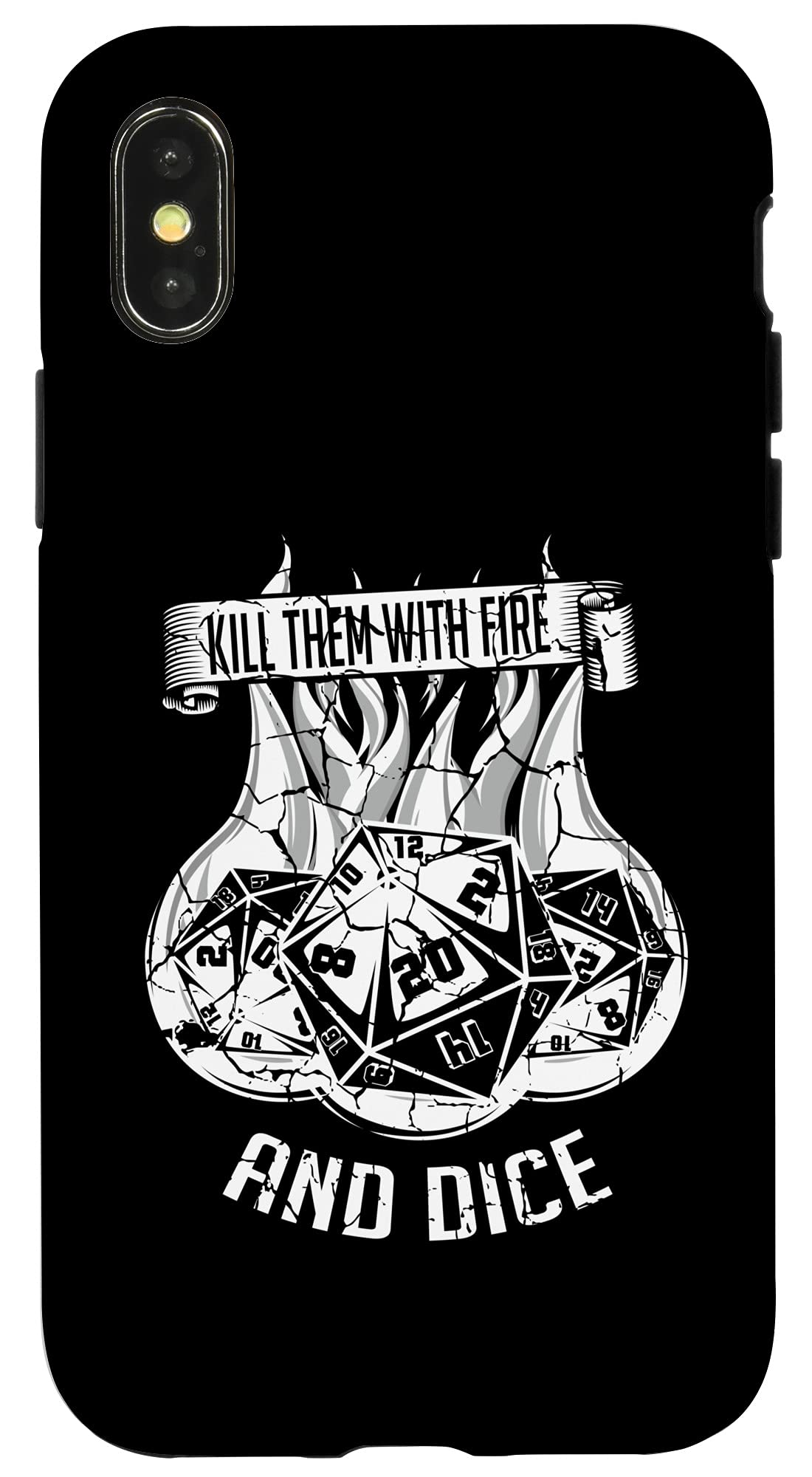 iPhone X/XS Kill Them With Fire Gamer Case - Durable Protective Cover for Gaming Enthusiasts | Perfect for Competitive Mobile Gaming & Everyday Use