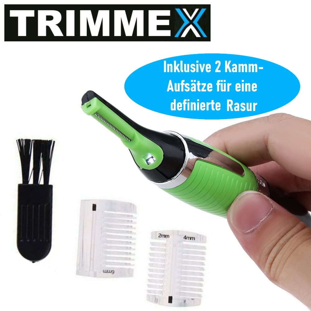 TRIMMEX Men's Hair Trimmer - Professional Nose & Ear Hair Trimmer for Grooming, Travel & Personal Care