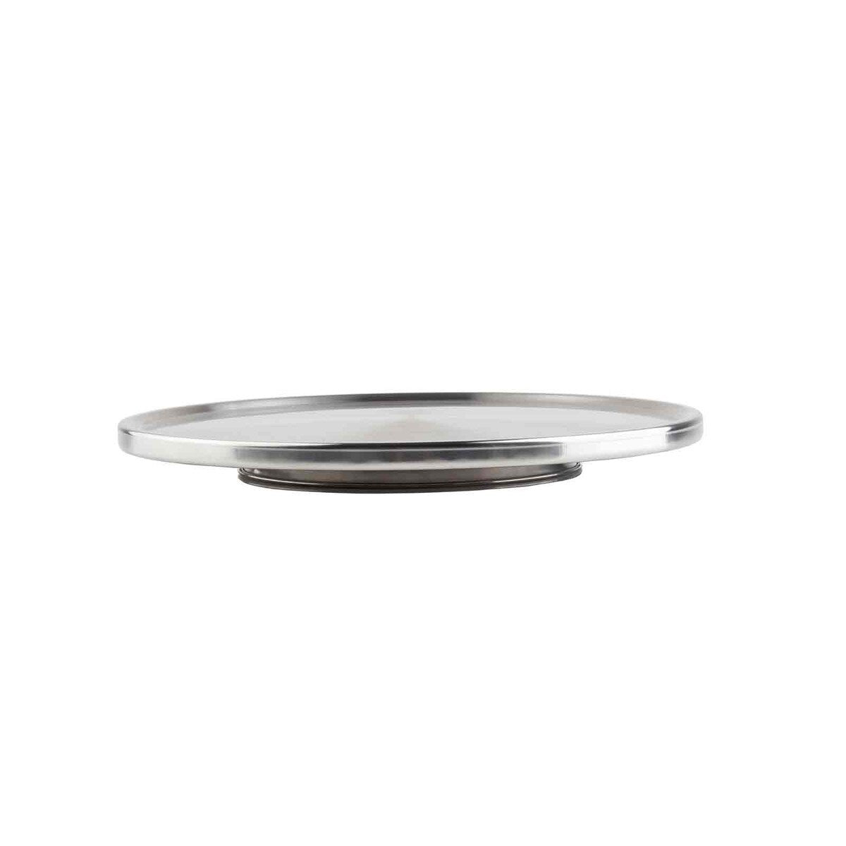 TableCraft 12.75 Inch Round Cake Plate Stand - Elegant Serving Dish for Birthday, Wedding & Party Desserts | Durable & Stylish Buffet Display