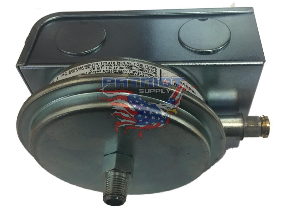 Field Controls 46506800 Gas Pressure Switch - Compatible with CK-20FV, CK-81, CK-91F, CK-92F & HWK Furnaces - Replacement Part for HVAC Systems