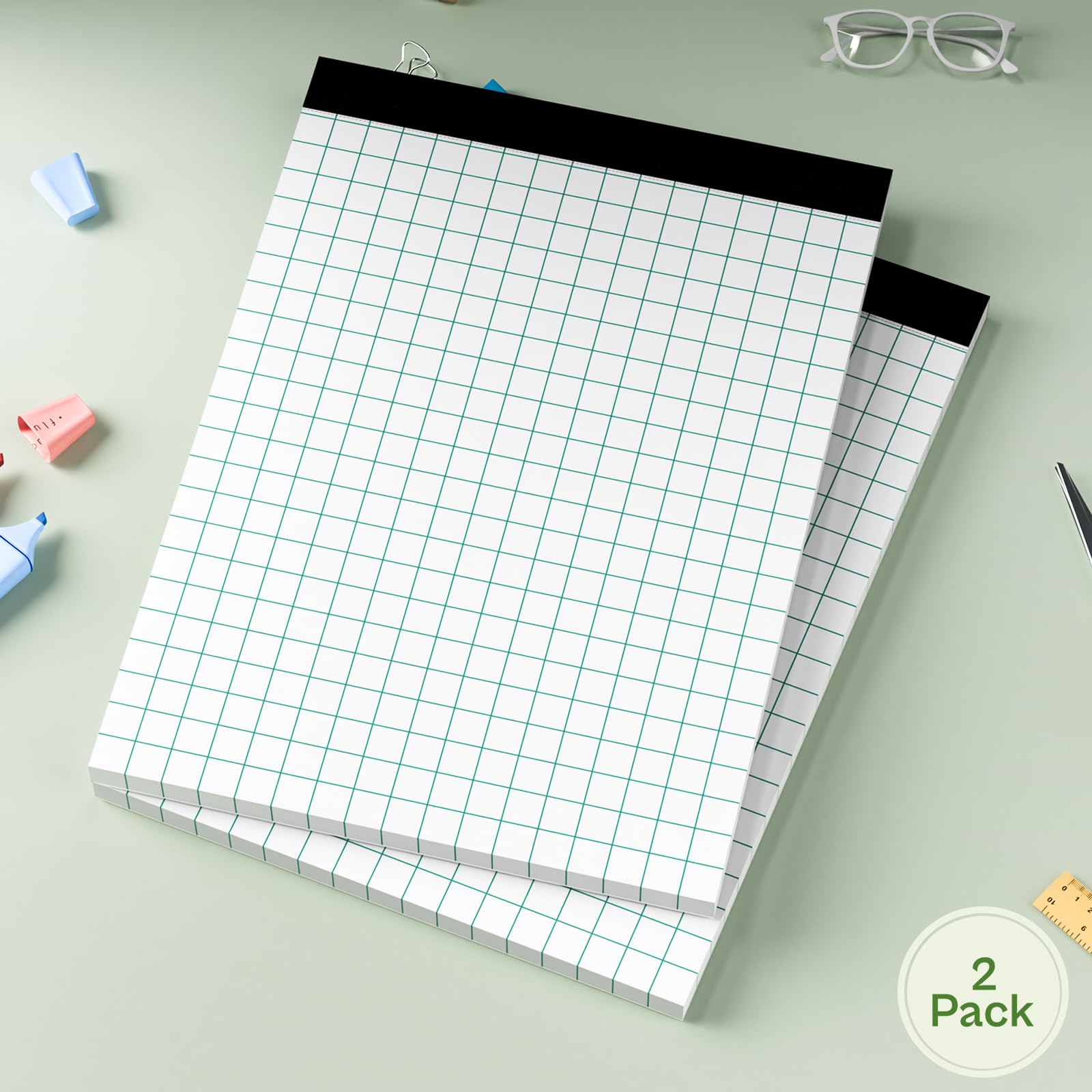 2-Pack Graph Paper Notebooks - 8.5