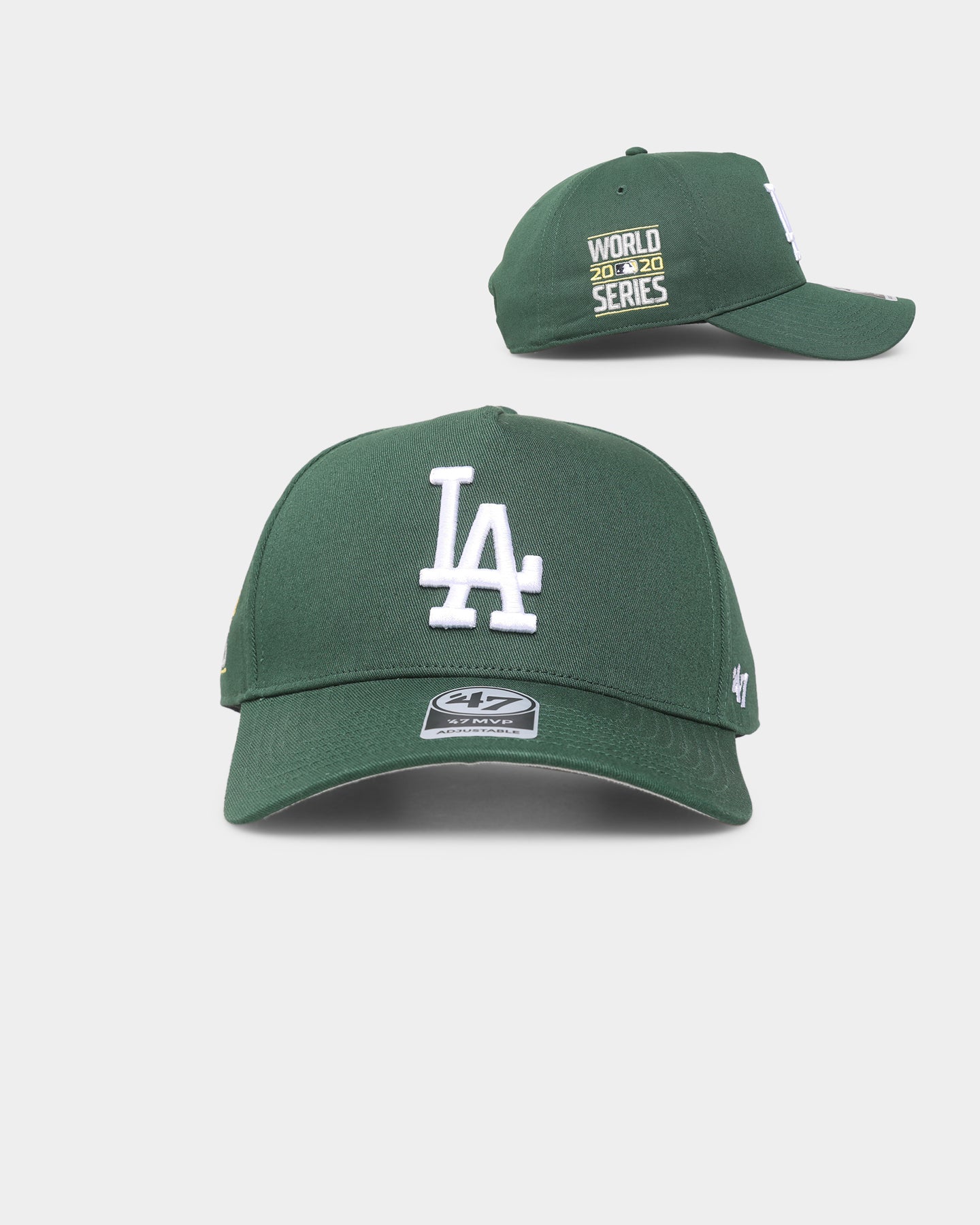 47 Brand Los Angeles Dodgers MVP Snapback Hat - Dark Green & Red Adjustable Baseball Cap for Men & Women - Perfect for Games, Streetwear & Casual Outfits