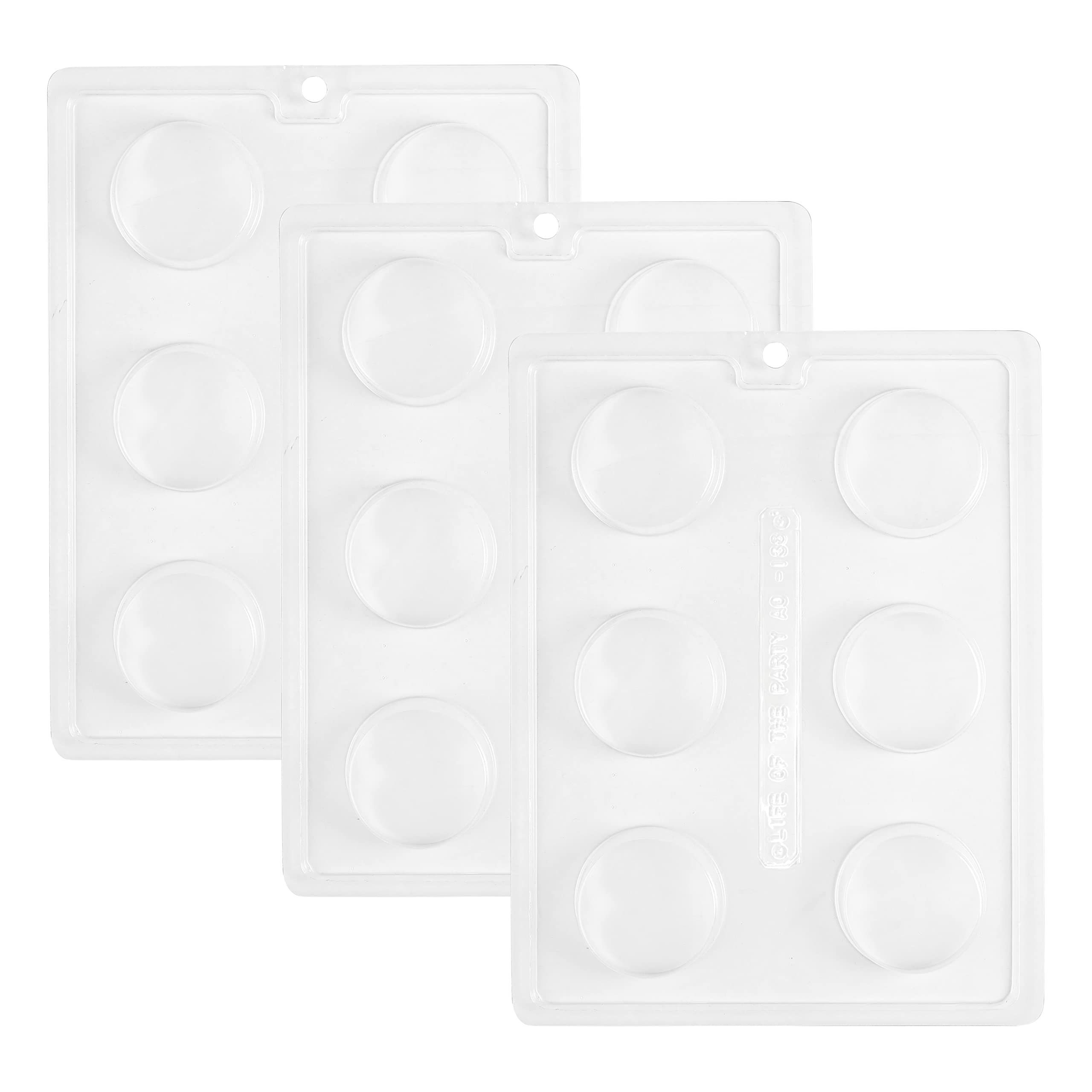 Kedudes 3-Pack Round Cookie Molds - Oreo Compatible Baking Molds for Cookies, Chocolate & Candy | Non-Toxic Plastic Cookie Cutters | Perfect for Holiday Baking, DIY Desserts & Homemade Soap Making