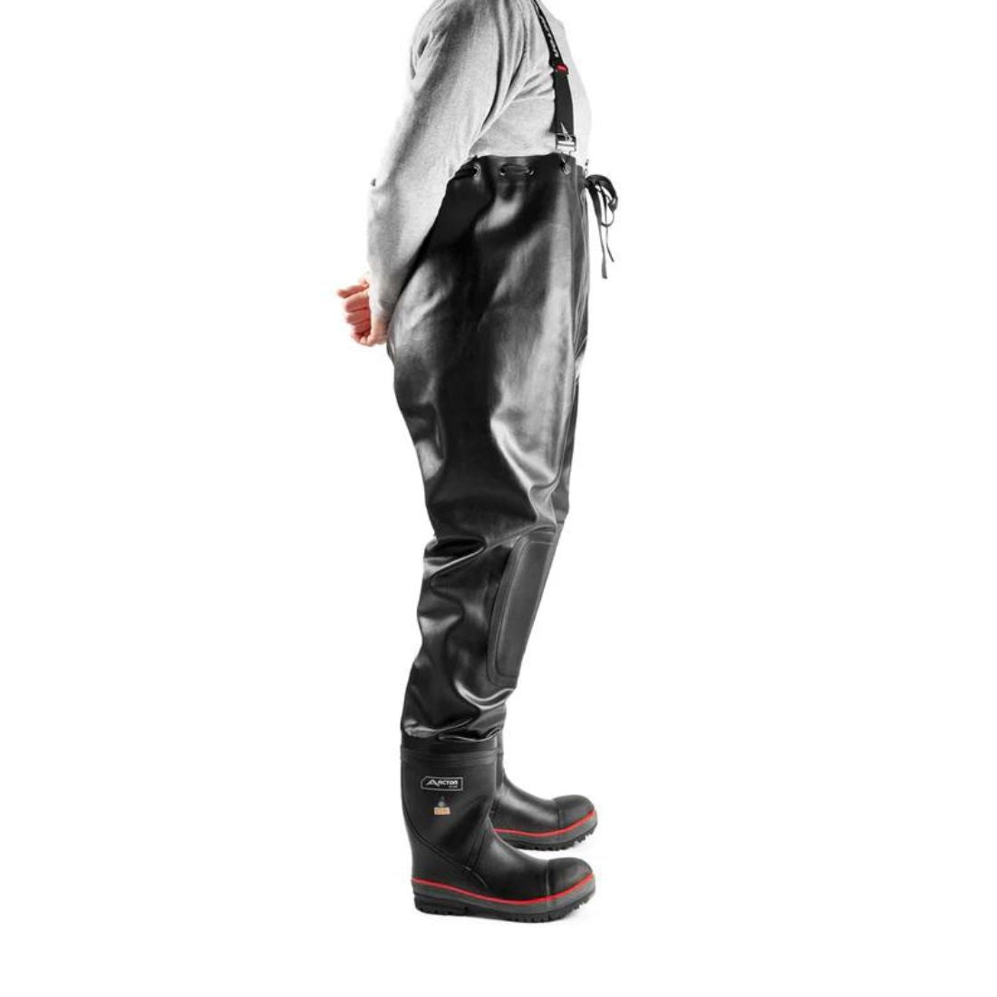 Protecto 2.0 Waterproof Natural Rubber Chest Wader Work Boots for Men - Size 11 (Model 4287B) - Ideal for Fishing, Hunting, and Outdoor Work in Wet Conditions