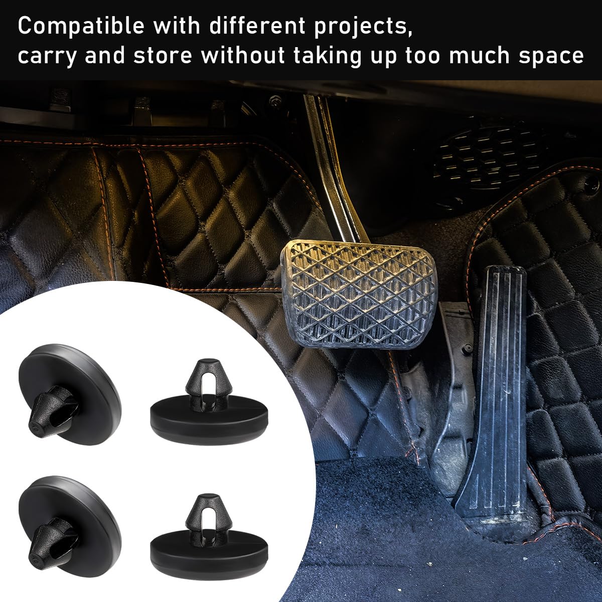 8 PCS Brake Switch Stoppers - Car Brake Pedal Stop Pad Replacement Compatible with 90541-06036, Automotive Brake Light Switch Pad & Clutch Pedal Stopper - Perfect for DIY Car Repair & Maintenance Accessories