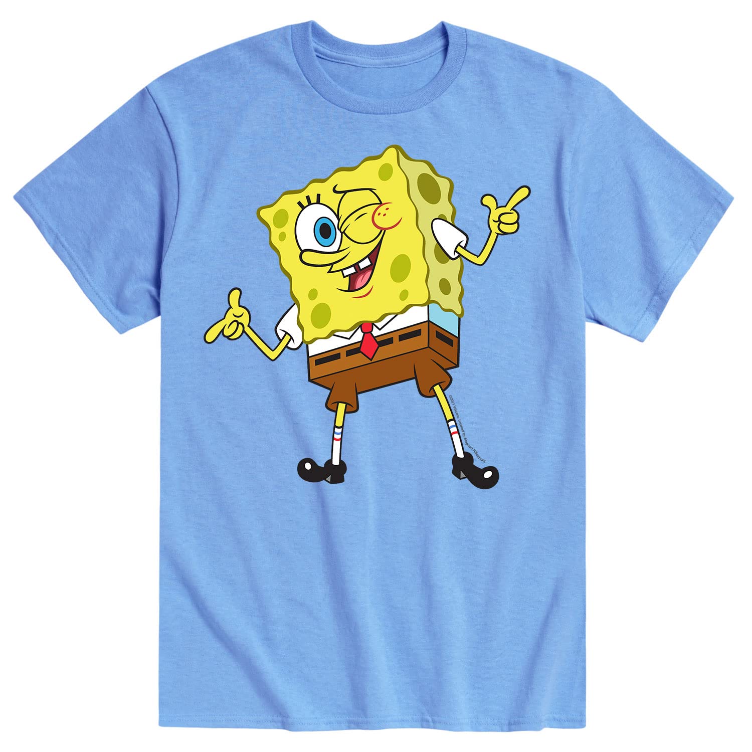 Spongebob Squarepants Men's Short Sleeve Graphic T-Shirt - Cartoon Character Tee for Casual Wear, Gifts & Everyday Outfits