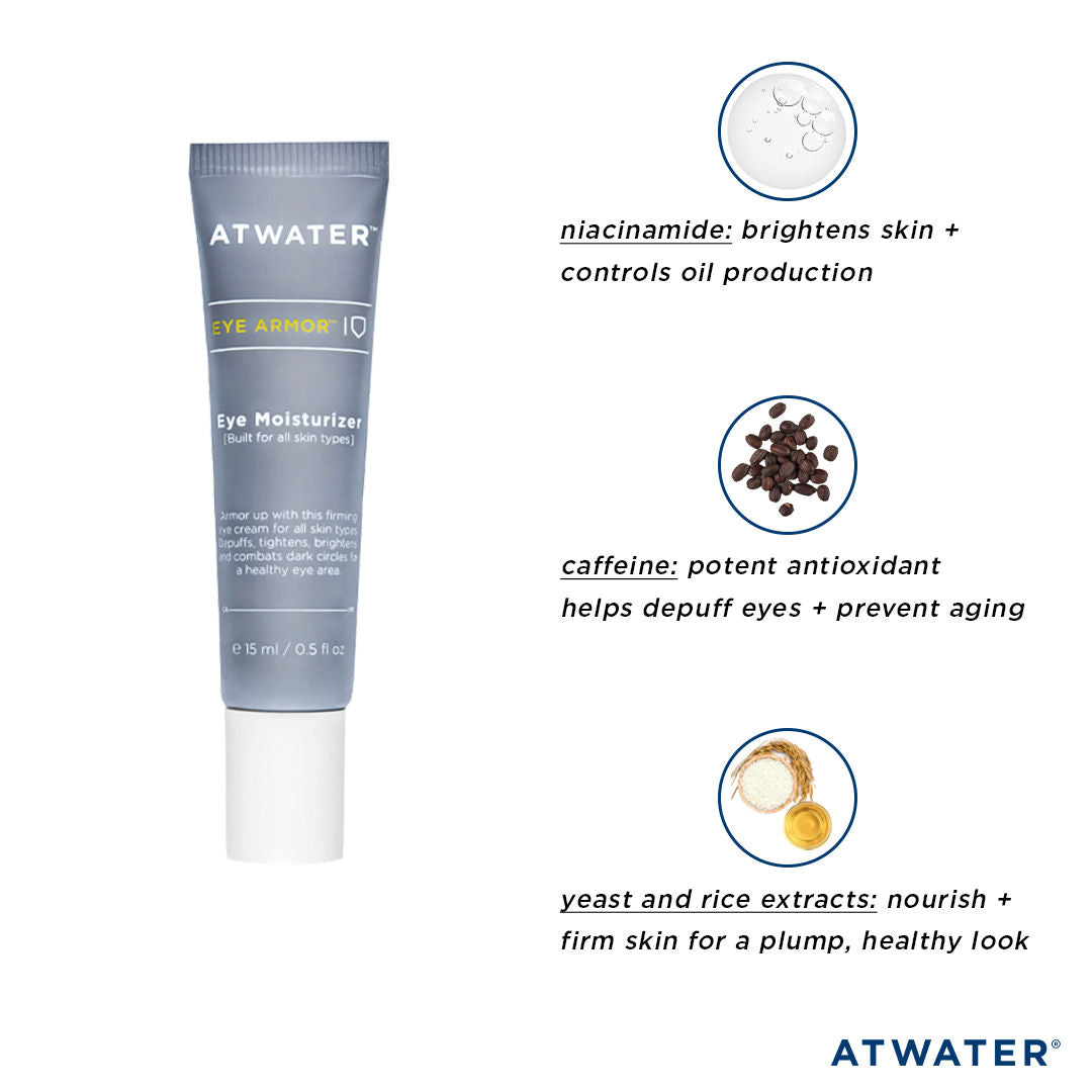 Eye Armor Eye Moisturizer - Hydrating Eye Cream for Dark Circles & Puffiness | Perfect for Night & Day Use