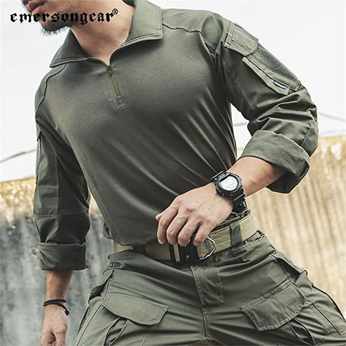 EMERSONGEAR Gen3 Military Uniform - Tactical Airsoft & Paintball Combat BDU Pants & Shirt Set with Knee Pads | Perfect for Outdoor Training, Airsoft Battles & Tactical Missions