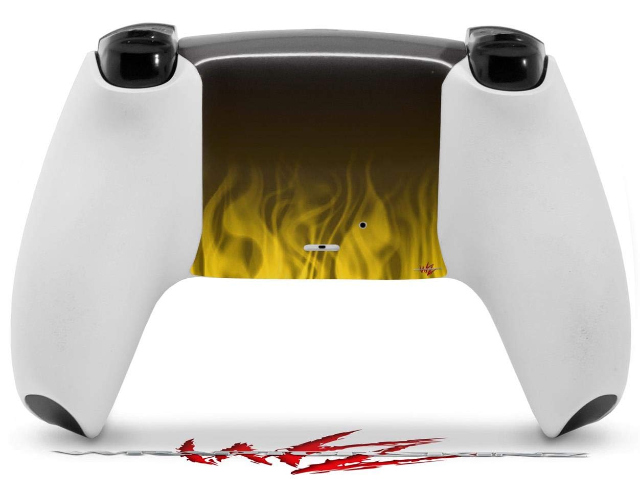 PS5 DualSense Controller Skin Wrap - Fire Yellow for Gaming & Protection