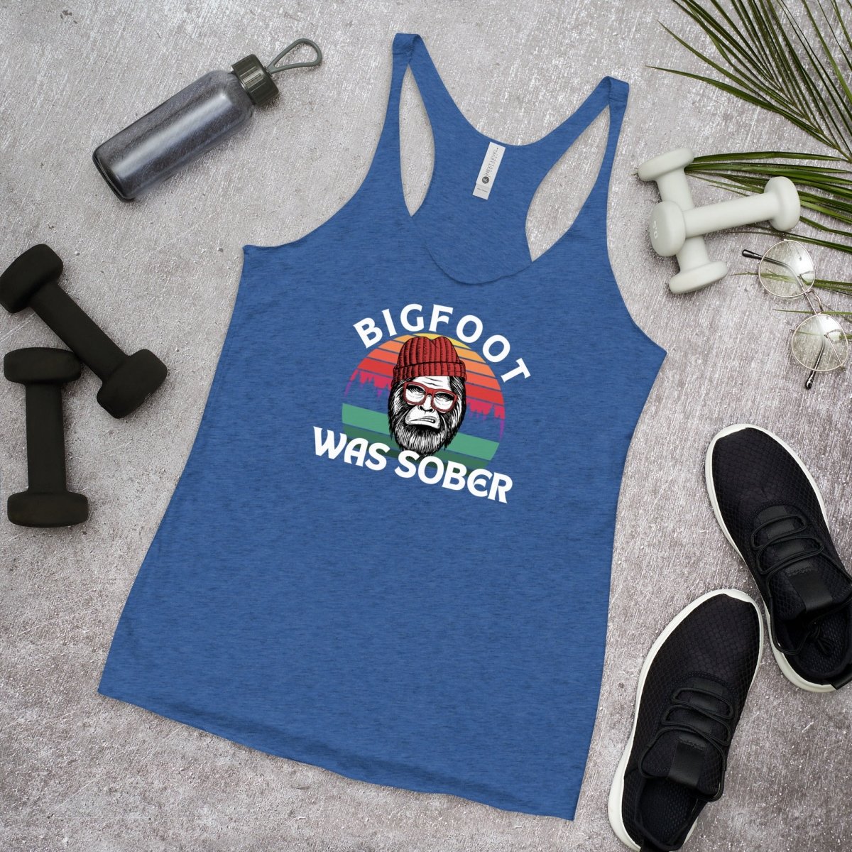 Mythical Sober Strength Racerback Tank Top for Women - Workout & Gym Essential - Perfect for Yoga, Running & Fitness Training