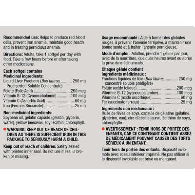 Nature's Way Ultimate Iron Supplement - 90 Softgels for Energy & Vitality - Supports Healthy Blood & Immune System - Ideal for Active Lifestyles & Vegetarians