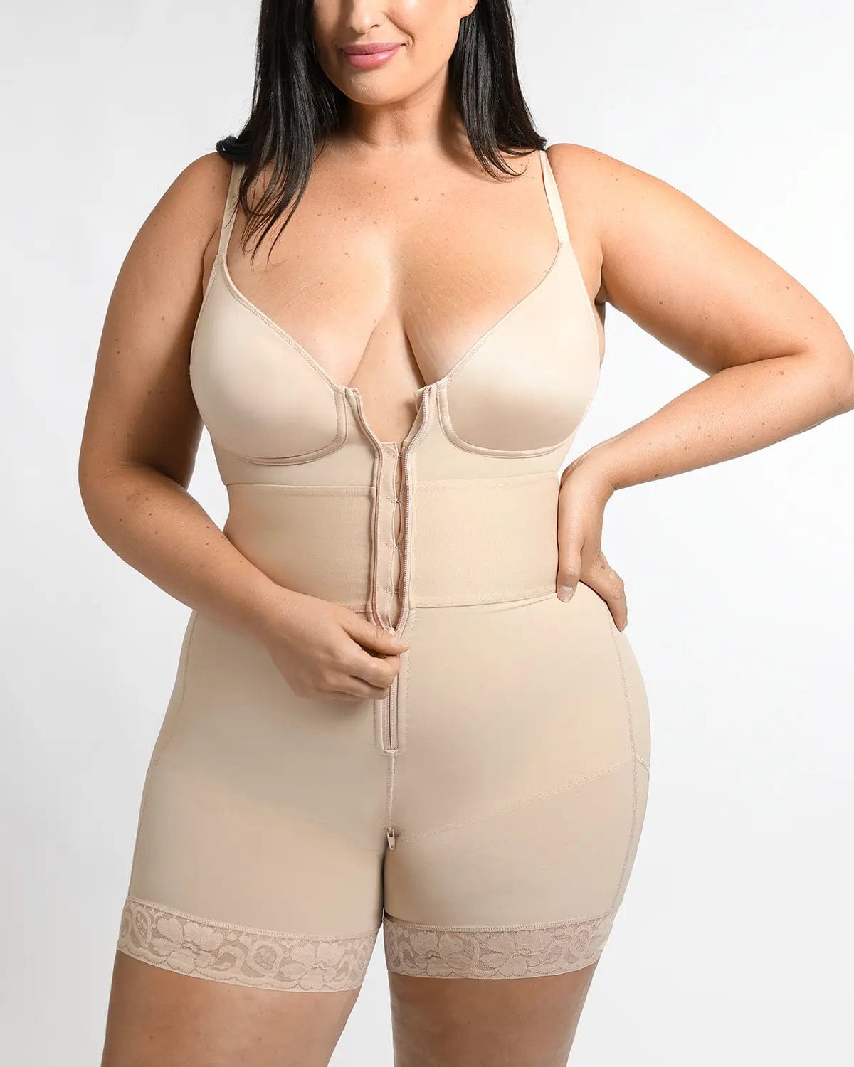 AirSlim® Elastic Waist Shaping Bodysuit for Women - Tummy Control Slimming Body Shaper - Perfect for Workout, Office & Special Occasions