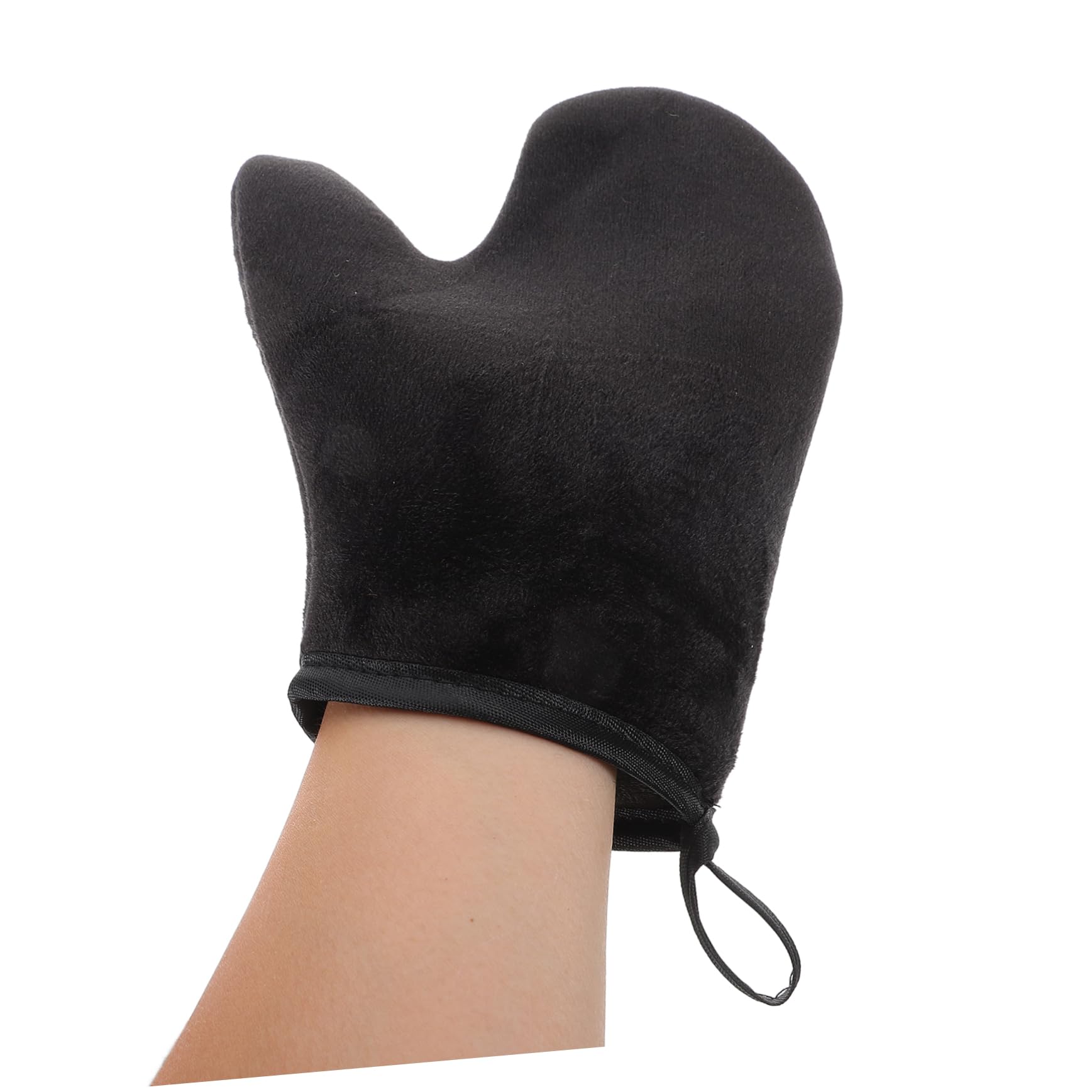 Self Tanning Mitt Gloves - 2 Pack Flocked Tan Applicator Mitts for Sunless Tanning Lotion, Back & Body - Soft & Streak-Free Fake Tan Application for Smooth, Even Tan at Home